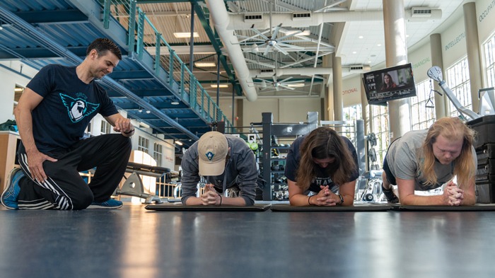 Dr. Ray Pastore Does Planks With Students In The Gaming And Esports Club At UNCW.| Professional Gamer